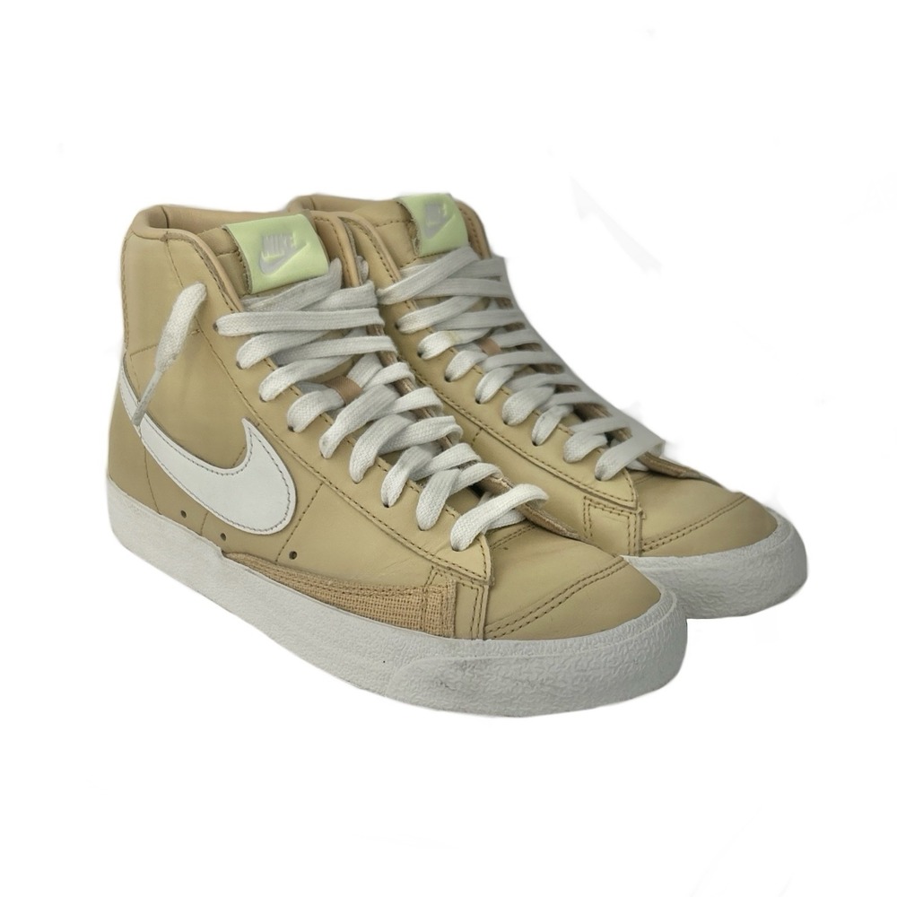 Nike Blazer Mid 77 DD9679-200 Beige White‎ High Top Sneakers Women's US 7 Casual